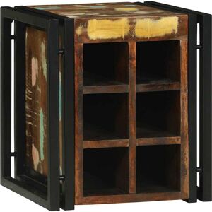 vidaXL Weinregal 35 x 35 x 39 cm Massives upgecyceltes Holz - Mehrfarbig vidaXL Weinregal 35 x 35 x 39 cm Massives upgecyceltes Holz - Mehrfarbig
