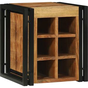 vidaXL Weinregal Braun und Schwarz 35 x 35 x 39 cm Massivholz Akazie - Braun vidaXL Weinregal Braun und Schwarz 35 x 35 x 39 cm Massivholz Akazie - Braun