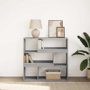 vidaXL Bücherregal/Raumteiler Grau Sonoma 100x33x94,5 cm - Grau vidaXL Bücherregal/Raumteiler Grau Sonoma 100x33x94,5 cm - Grau