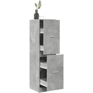 vidaXL Apothekerschrank Betongrau 40x41x144,5 cm Holzwerkstoff - Grau vidaXL Apothekerschrank Betongrau 40x41x144,5 cm Holzwerkstoff - Grau