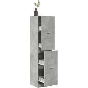 vidaXL Apothekerschrank Betongrau 40x41x174,5 cm Holzwerkstoff - Grau vidaXL Apothekerschrank Betongrau 40x41x174,5 cm Holzwerkstoff - Grau