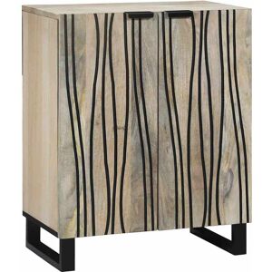 vidaXL Sideboard Weiß 60 x 33,5 x 75 cm Massivholz Mango - Weiß vidaXL Sideboard Weiß 60 x 33,5 x 75 cm Massivholz Mango - Weiß