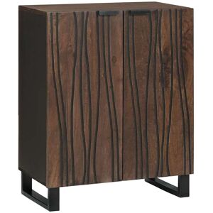 vidaXL Sideboard Walnuss 60 x 33,5 x 75 cm Massivholz Mango - Braun vidaXL Sideboard Walnuss 60 x 33,5 x 75 cm Massivholz Mango - Braun