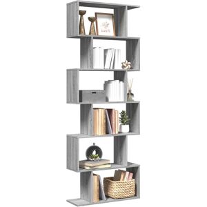 vidaXL Raumteiler-Bücherregal 6 Etagen Grau Sonoma 70x24x193 cm - Grau vidaXL Raumteiler-Bücherregal 6 Etagen Grau Sonoma 70x24x193 cm - Grau