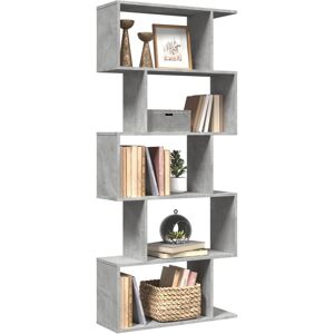 vidaXL Raumteiler-Bücherregal 5 Etagen Betongrau 70x24x161 cm - Grau vidaXL Raumteiler-Bücherregal 5 Etagen Betongrau 70x24x161 cm - Grau