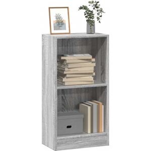 vidaXL Bücherregal Grau Sonoma 40x24x76 cm Holzwerkstoff - Grau vidaXL Bücherregal Grau Sonoma 40x24x76 cm Holzwerkstoff - Grau