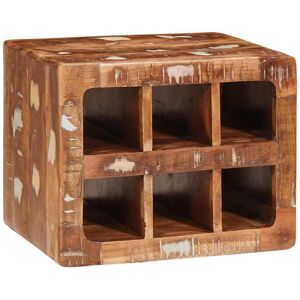 vidaXL Weinregal Braun 44 x 30 x 35 cm Massives upgecyceltes Holz - Braun vidaXL Weinregal Braun 44 x 30 x 35 cm Massives upgecyceltes Holz - Braun