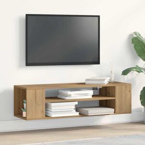 vidaXL Wandmontierte Eichen TV-Kommode - TV-Kommode vidaXL Wandmontierte Eichen TV-Kommode - TV-Kommode