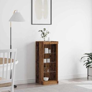 vidaXL LED-Sideboard Altholz 41 x 37 x 100 cm Holzwerkstoff - Braun vidaXL LED-Sideboard Altholz 41 x 37 x 100 cm Holzwerkstoff - Braun