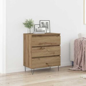 Vidaxl Massiv Eichen Sideboard - 60x35x70 cm Moderner Stauraum Vidaxl Massiv Eichen Sideboard - 60x35x70 cm Moderner Stauraum