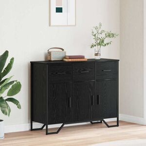 vidaXL Schwarzer rechteckiger Sideboard - Esszimmer Aufbewahrung vidaXL Schwarzer rechteckiger Sideboard - Esszimmer Aufbewahrung