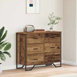 vidaXL Kommode mit Schubladen 2 pcs Altholz 91 x 35,5 x 74,5 cm - Braun vidaXL Kommode mit Schubladen 2 pcs Altholz 91 x 35,5 x 74,5 cm - Braun