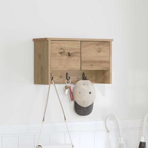 vidaXL Wandmontierter nachttisch mit Tür Artisan-Eiche 50 x 20 x 30 cm - Braun vidaXL Wandmontierter nachttisch mit Tür Artisan-Eiche 50 x 20 x 30 cm - Braun
