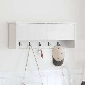 vidaXL Wandmontierter nachttisch Weiß 80 x 20 x 30 cm Holzwerkstoff - Weiß vidaXL Wandmontierter nachttisch Weiß 80 x 20 x 30 cm Holzwerkstoff - Weiß