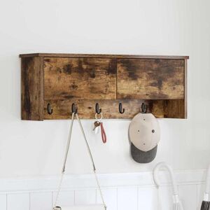 vidaXL Wandmontierter nachttisch Geräucherte Eiche 80 x 20 x 30 cm - Braun vidaXL Wandmontierter nachttisch Geräucherte Eiche 80 x 20 x 30 cm - Braun