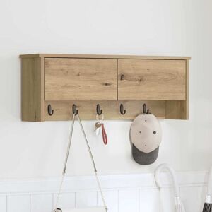 vidaXL Wandmontierter nachttisch mit Tür Artisan-Eiche 80 x 20 x 30 cm - Braun vidaXL Wandmontierter nachttisch mit Tür Artisan-Eiche 80 x 20 x 30 cm - Braun