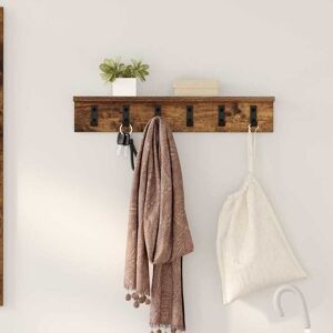 vidaXL Wandmontierter nachttisch Geräucherte Eiche 60 x 10.5 x 10.5 cm - Braun vidaXL Wandmontierter nachttisch Geräucherte Eiche 60 x 10.5 x 10.5 cm - Braun