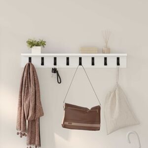 vidaXL Wandmontierter nachttisch Wandmontiert Weiß 80 x 10,5 x 10,5 cm - Weiß vidaXL Wandmontierter nachttisch Wandmontiert Weiß 80 x 10,5 x 10,5 cm - Weiß