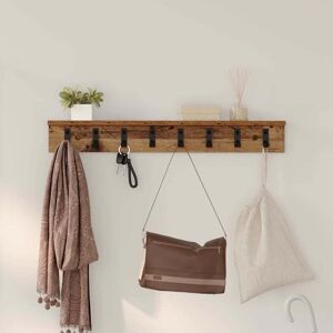 vidaXL Wandmontierter nachttisch Altholz 80 x 10,5 x 10,5 cm - Braun vidaXL Wandmontierter nachttisch Altholz 80 x 10,5 x 10,5 cm - Braun