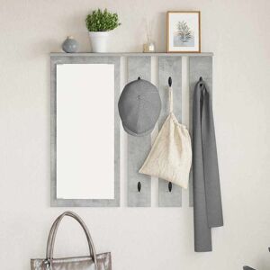 vidaXL Wandmontierter Kleiderständer Betongrau 84 x 10 x 80 cm - Grau vidaXL Wandmontierter Kleiderständer Betongrau 84 x 10 x 80 cm - Grau