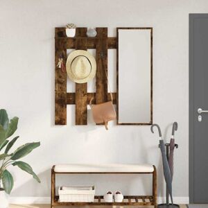 vidaXL Wandmontierter nachttisch Geräucherte Eiche 100 x 10 x 100 cm - Braun vidaXL Wandmontierter nachttisch Geräucherte Eiche 100 x 10 x 100 cm - Braun