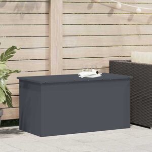 vidaXL Außenlagerbox Anthrazit 100 x 50,5 x 50 cm Stahl - Anthrazit vidaXL Außenlagerbox Anthrazit 100 x 50,5 x 50 cm Stahl - Anthrazit
