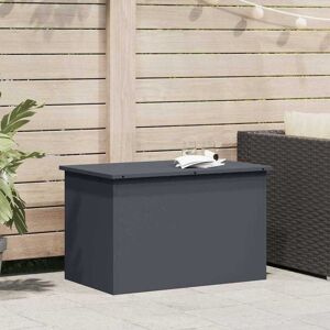 vidaXL Außenlagerbox Anthrazit 80 x 50,5 x 50 cm Stahl - Anthrazit vidaXL Außenlagerbox Anthrazit 80 x 50,5 x 50 cm Stahl - Anthrazit