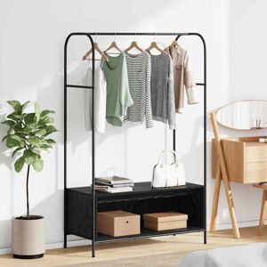 vidaXL Kleiderständer Schwarz 100 x 44 x 160 cm Holzwerkstoff - Schwarz vidaXL Kleiderständer Schwarz 100 x 44 x 160 cm Holzwerkstoff - Schwarz