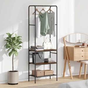 vidaXL Kleiderständer Geräucherte Eiche 60 x 30 x 171 cm Holzwerkstoff - Braun vidaXL Kleiderständer Geräucherte Eiche 60 x 30 x 171 cm Holzwerkstoff - Braun
