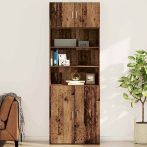 vidaXL Wandschrank Altholz 80 x 42,5 x 40 cm Holzwerkstoff - Braun vidaXL Wandschrank Altholz 80 x 42,5 x 40 cm Holzwerkstoff - Braun