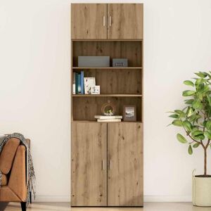 vidaXL Wandschrank Artisan-Eiche 80 x 42,5 x 40 cm Holzwerkstoff - Braun vidaXL Wandschrank Artisan-Eiche 80 x 42,5 x 40 cm Holzwerkstoff - Braun