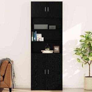 vidaXL Wandschrank Wandmontiert Schwarz Eichen-Optik 80 x 42,5 x 40 cm - Schwarz vidaXL Wandschrank Wandmontiert Schwarz Eichen-Optik 80 x 42,5 x 40 cm - Schwarz