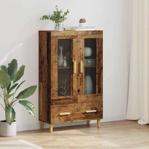vidaXL Highboard mit Schubladen Altholz 70 x 31 x 115 cm Holzwerkstoff - Braun vidaXL Highboard mit Schubladen Altholz 70 x 31 x 115 cm Holzwerkstoff - Braun