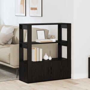 vidaXL Sideboard Schwarz Eichen-Optik 30 x 80 x 90 cm Holzwerkstoff - Schwarz vidaXL Sideboard Schwarz Eichen-Optik 30 x 80 x 90 cm Holzwerkstoff - Schwarz