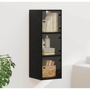 vidaXL Wandschrank Schwarz Eichen-Optik 35 x 37 x 102 cm Holzwerkstoff - Schwarz vidaXL Wandschrank Schwarz Eichen-Optik 35 x 37 x 102 cm Holzwerkstoff - Schwarz