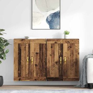 vidaXL Wandmontierter Schrank 2 pcs Altholz 69,5 x 34 x 90 cm - Braun vidaXL Wandmontierter Schrank 2 pcs Altholz 69,5 x 34 x 90 cm - Braun