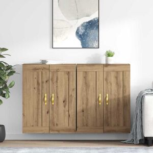 vidaXL Wandmontierter Schrank 2 pcs Artisan-Eiche 69,5 x 34 x 90 cm - Braun vidaXL Wandmontierter Schrank 2 pcs Artisan-Eiche 69,5 x 34 x 90 cm - Braun