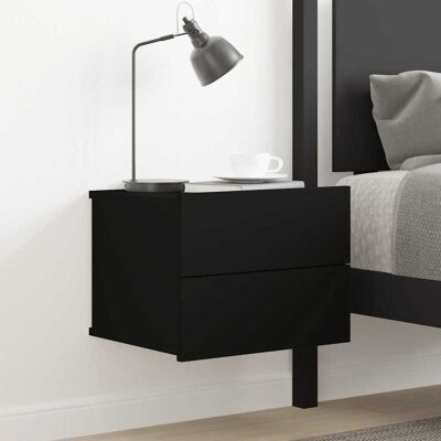 vidaXL Nachttisch Schwarz 40x30x30 cm Holzwerkstoff - Schwarz vidaXL Nachttisch Schwarz 40x30x30 cm Holzwerkstoff - Schwarz