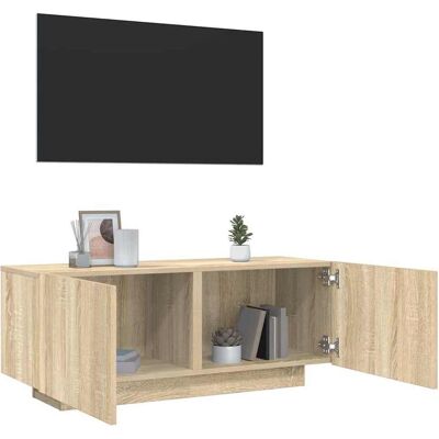 vidaXL TV-Schrank Sonoma-Eiche 100x35x40 cm Holzwerkstoff - Braun vidaXL TV-Schrank Sonoma-Eiche 100x35x40 cm Holzwerkstoff - Braun