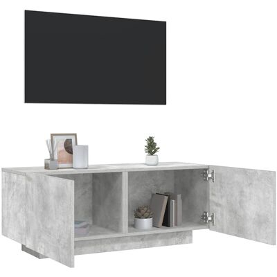 vidaXL TV-Schrank Betongrau 100x35x40 cm Holzwerkstoff - Grau vidaXL TV-Schrank Betongrau 100x35x40 cm Holzwerkstoff - Grau