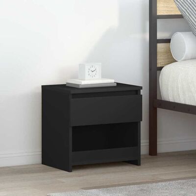 vidaXL Nachttische 2 Stk. Schwarz 40x30x39 cm Holzwerkstoff - Schwarz vidaXL Nachttische 2 Stk. Schwarz 40x30x39 cm Holzwerkstoff - Schwarz