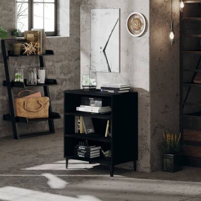 vidaXL Sideboard Schwarz 57x35x70 cm Holzwerkstoff - Schwarz vidaXL Sideboard Schwarz 57x35x70 cm Holzwerkstoff - Schwarz