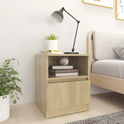 vidaXL Nachttisch Sonoma-Eiche 40x40x50 cm Holzwerkstoff - Braun vidaXL Nachttisch Sonoma-Eiche 40x40x50 cm Holzwerkstoff - Braun