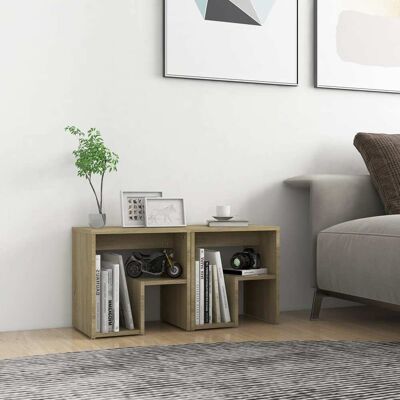 vidaXL Nachttische 2 Stk. Sonoma-Eiche 40x30x40 cm Holzwerkstoff - Braun vidaXL Nachttische 2 Stk. Sonoma-Eiche 40x30x40 cm Holzwerkstoff - Braun