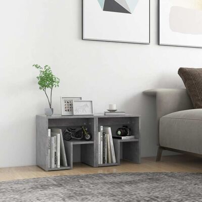 vidaXL Nachttische 2 Stk. Betongrau 40x30x40 cm Holzwerkstoff - Grau vidaXL Nachttische 2 Stk. Betongrau 40x30x40 cm Holzwerkstoff - Grau