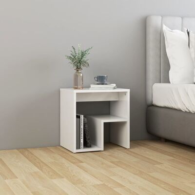 vidaXL Nachttisch Hochglanz-Weiß 40x30x40 cm Holzwerkstoff - Weiß vidaXL Nachttisch Hochglanz-Weiß 40x30x40 cm Holzwerkstoff - Weiß