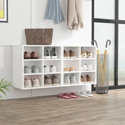 vidaXL Schuhregale 2 Stk. Weiß 52,5x30x50 cm - Weiß vidaXL Schuhregale 2 Stk. Weiß 52,5x30x50 cm - Weiß