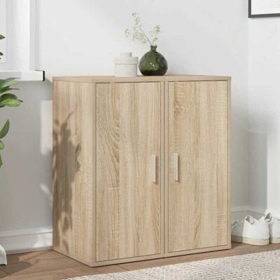 vidaXL Schuhschränke 2 Stk. Sonoma-Eiche 32x35x70 cm Holzwerkstoff - Braun vidaXL Schuhschränke 2 Stk. Sonoma-Eiche 32x35x70 cm Holzwerkstoff - Braun