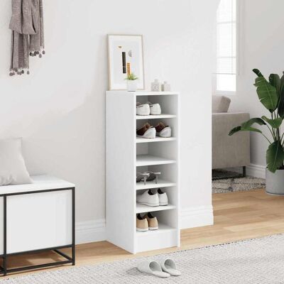 vidaXL Schuhschrank Weiß 31,5x35x90 cm Holzwerkstoff - Weiß vidaXL Schuhschrank Weiß 31,5x35x90 cm Holzwerkstoff - Weiß