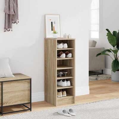vidaXL Schuhschrank Sonoma-Eiche 31,5x35x90 cm Holzwerkstoff - Braun vidaXL Schuhschrank Sonoma-Eiche 31,5x35x90 cm Holzwerkstoff - Braun